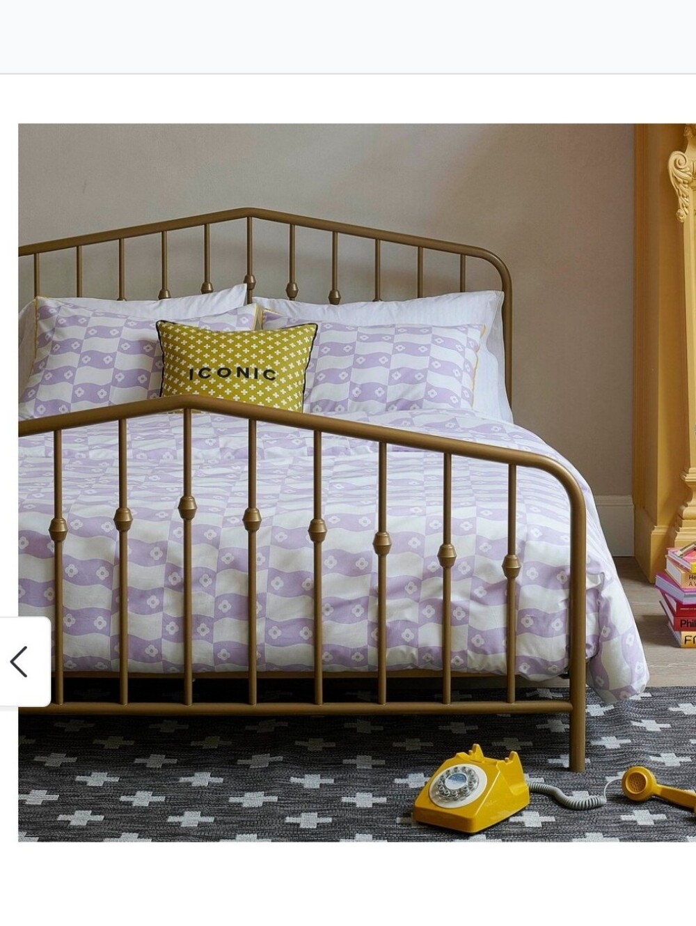 New Novogratz Utica Full/Queen 3 Pc Comforter Set Dusty Lavender